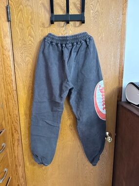 Black Sweatpants with Red Side Graphic - Unbranded